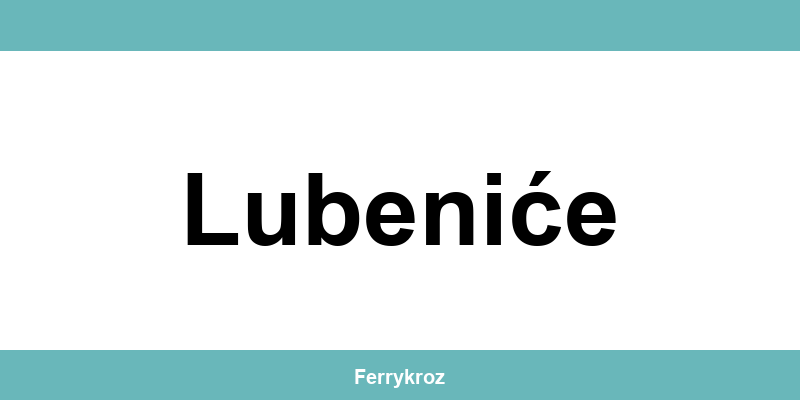 Jadrolinija Lubeniće i vozni red plovidbe