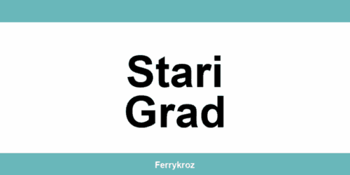 Jadrolinija Stari Grad i vozni red plovidbe