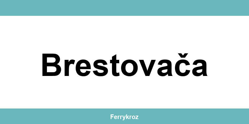 Jadrolinija Brestovača i vozni red plovidbe