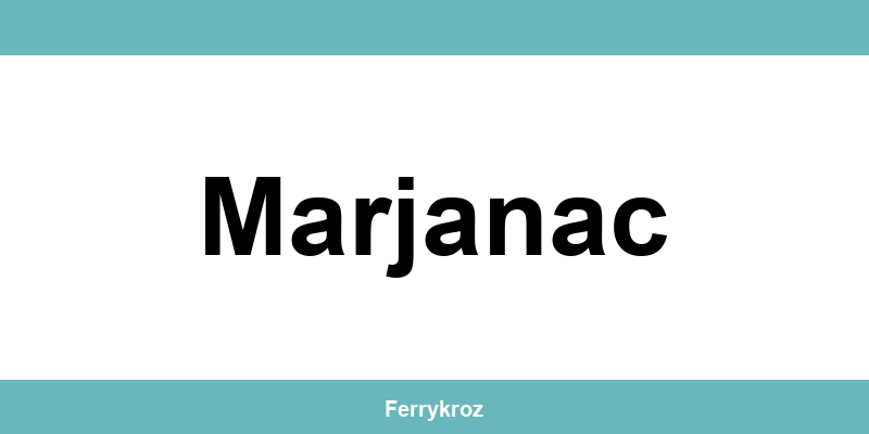 Jadrolinija Marjanac i vozni red plovidbe