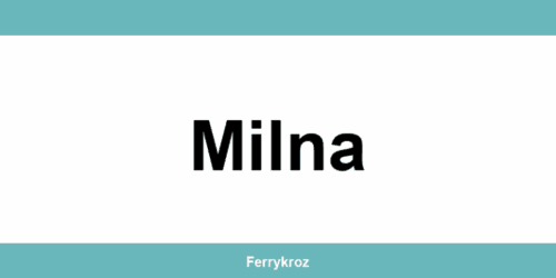 Jadrolinija Milna i vozni red plovidbe